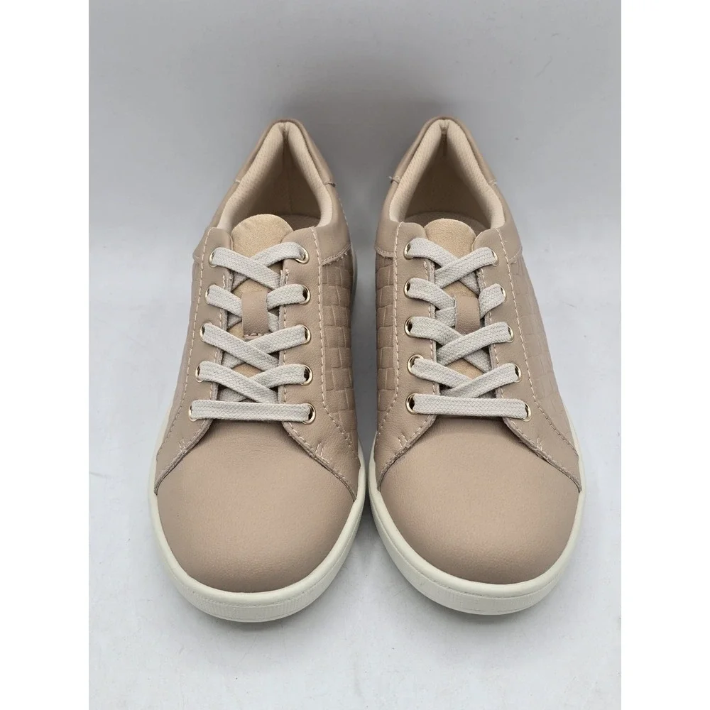Trotters‎ Adore T2117-112 Womens Beige Leather Lifestyle Sneakers Shoes 7 M